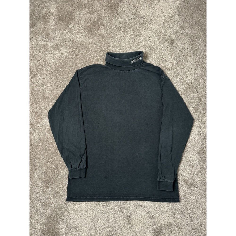 Vintage Mens Black Long‎ Sleeve CSA NFL Oakland RAIDERS Y2K American style L
